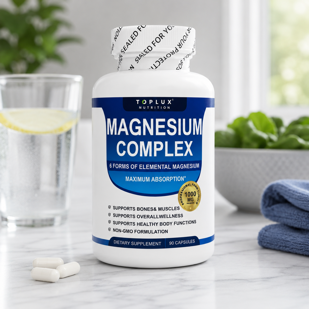 Magnesium Complex 8 en 1 Top Lux 90 cápsulas