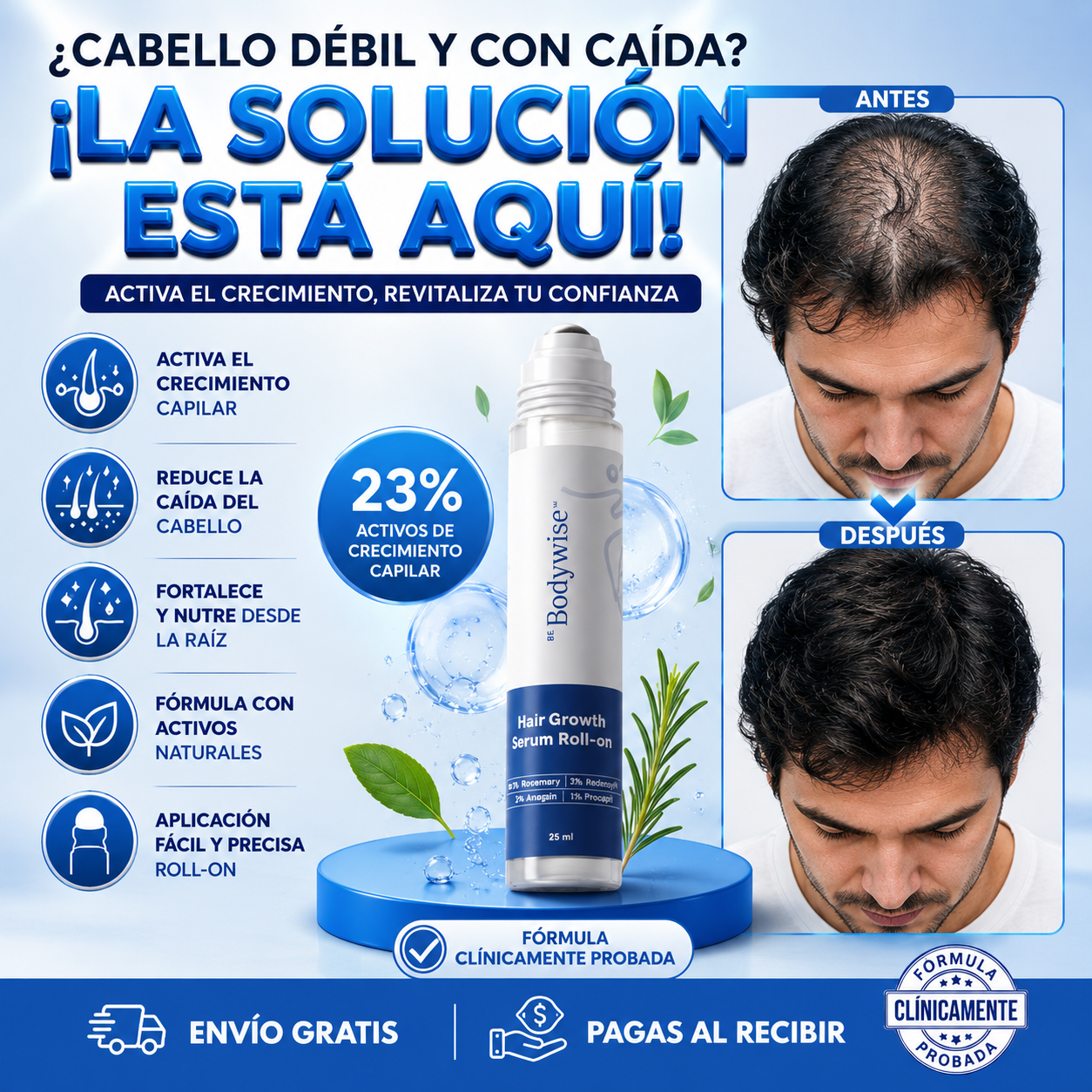 Serum Roll-On Hair Bodywise