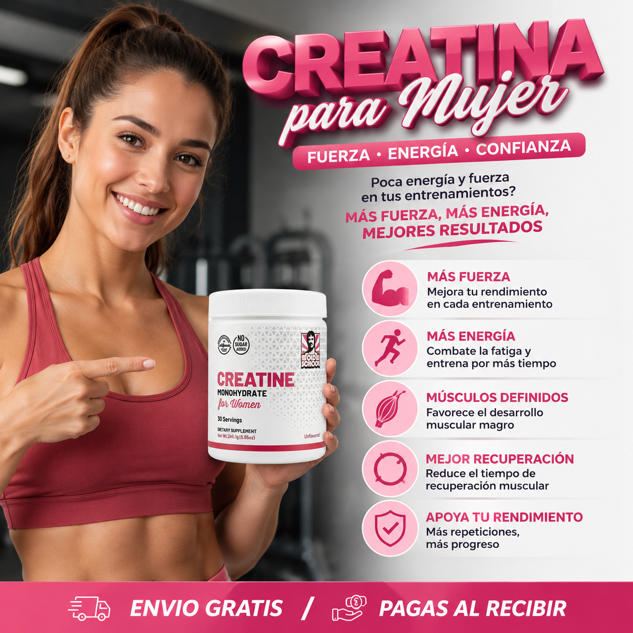 Creatina Para Mujer Old School