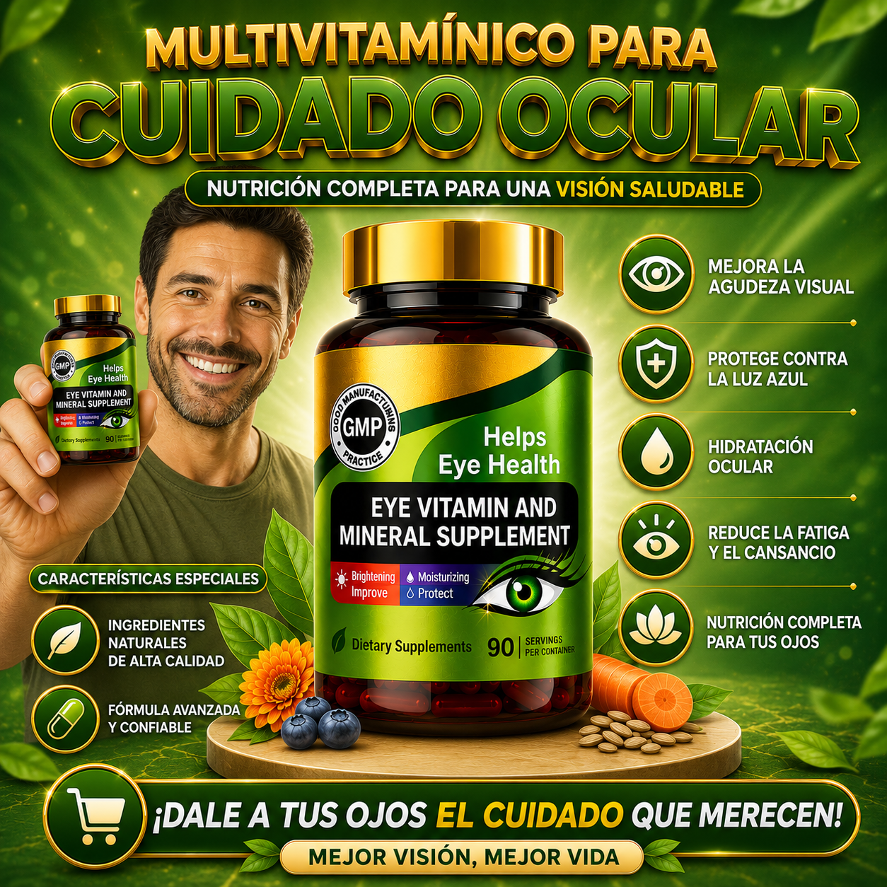 Multivitamínico para Cuidado Ocular